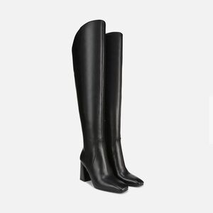 Naturalizer wide calf leather over the knee boot